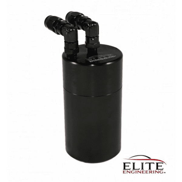 Elite Engineering E2-X PCV Oil Catch Can and Hardware with Check Valve & Clamps KIT and Clean Side Separator for Dual Valve C5 Corvette X2