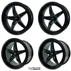 *NEW* VMS Racing V-Star Drag Pack Wheels FULL BLACK
